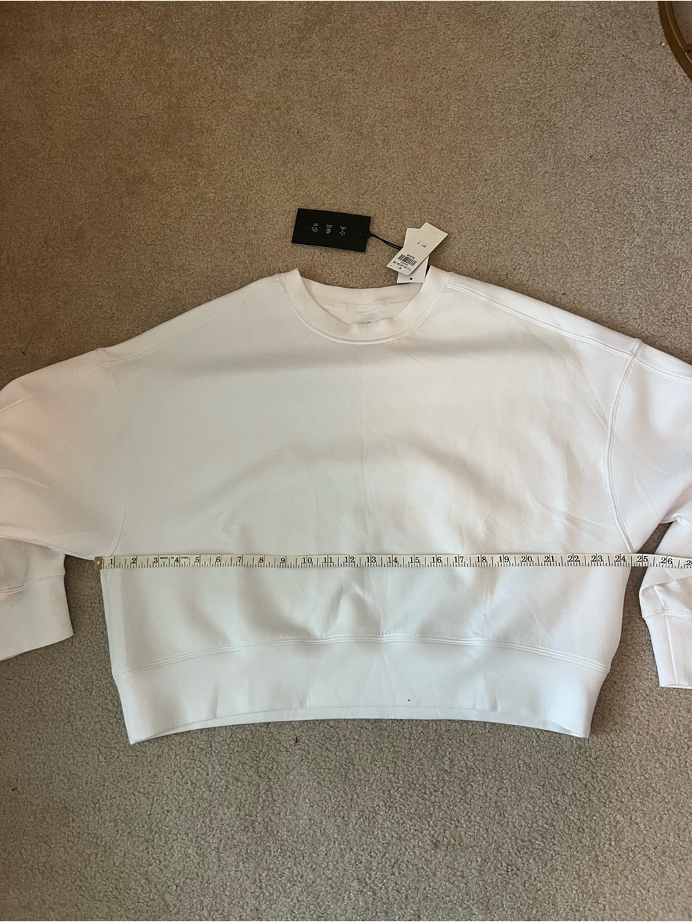 YPB neoKnit White Crewneck Sweatshirt - Picture 5 of 5